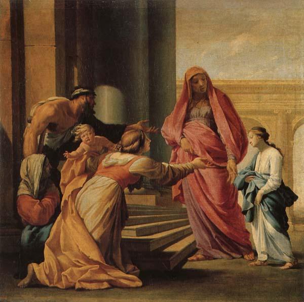 Eustache Le Sueur The Prsent of the Virgin in the Temple china oil painting image